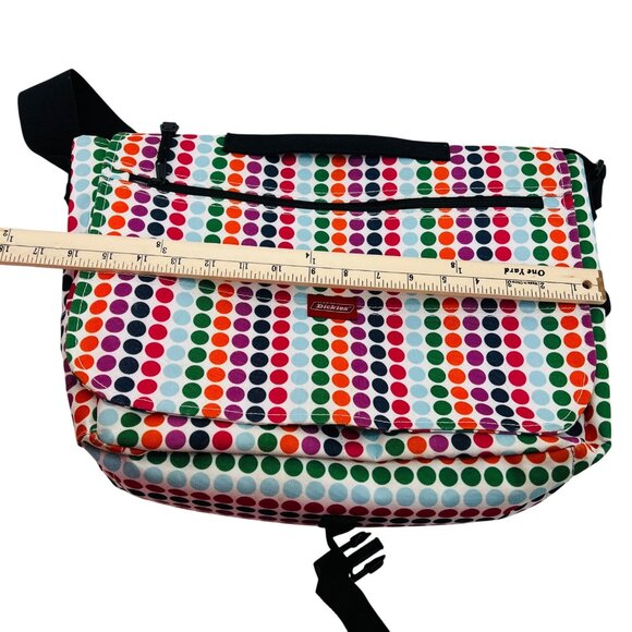 Dickies Colorful Messenger‎ Bag With Polka Dot Design & Adjustable Strap - Picture 4 of 6